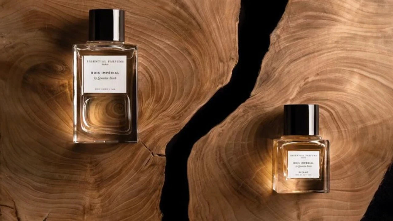 bannière avec les parfums de niche bois impérial eau de parfum et extrait de parfum pour mobile