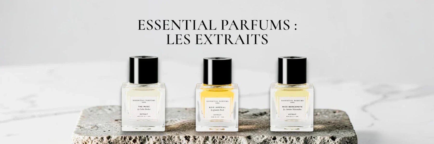 Les Extraits Essential Parfums : Bois Impérial, The Musc & Nice Bergamote - ANAMA