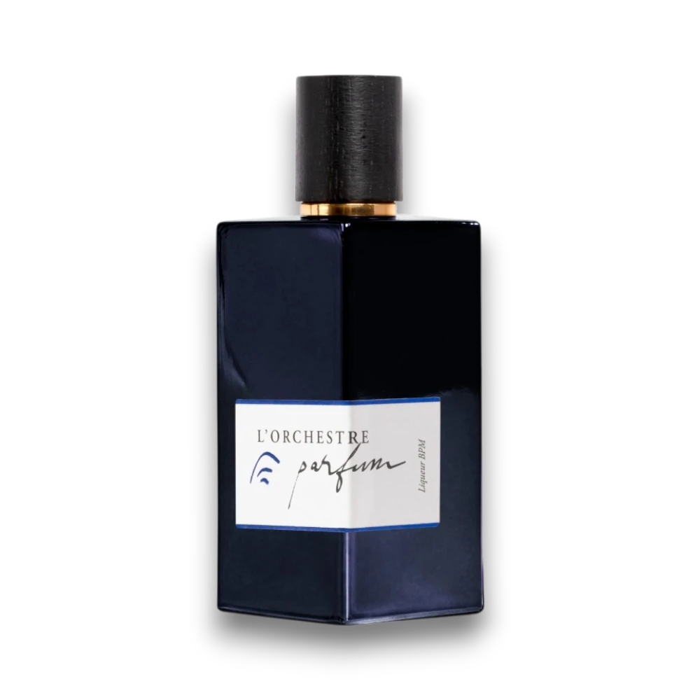 Packshot du parfum de niche de la maison l'orchestre parfum liquor bpm