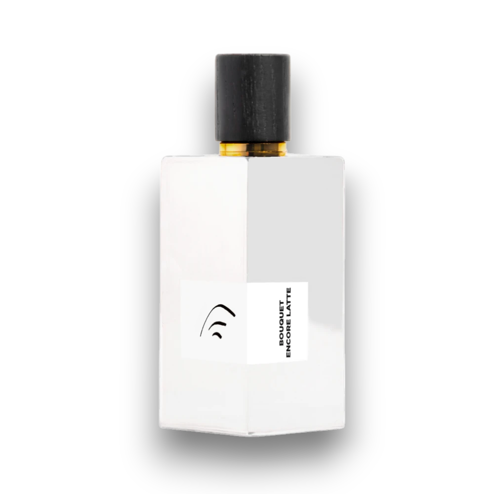 Packshot du parfum de niche de la maison l'orchestre parfum bouquet encore latte