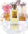 Bouteille de Rosendo Mateu Nº 5, parfum floral oriental aux accents exotiques de girofle, lys des vallées, ambre et musc