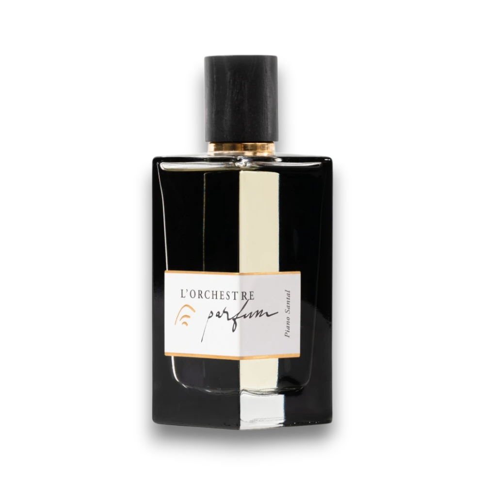 Packshot du parfum de niche de la maison l'orchestre parfum piano santal 