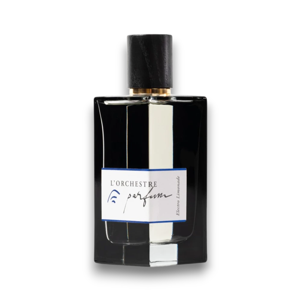 Packshot du parfum de niche de la maison de parfum l'orchestre parfum electro limonade