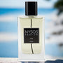 Parfums de niche, Flacon Azur de Nysos Parfums, parfum hespéridé aromatique frais avec zestes de bergamote, pamplemousse, touches de lavande et sillage boisé-musqué