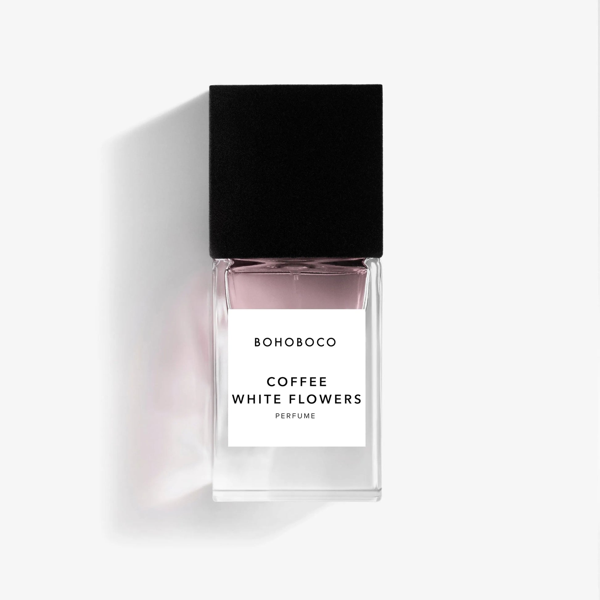 Coffee White Flowers de Bohoboco – parfum gourmand floral mêlant café, fleurs blanches, vanille, rhum doré, cacao