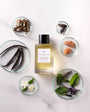 Flacon Divine Vanille d’Essential Parfums — parfum unisexe oriental-gourmand mêlant épices chaudes (cannelle, clou de girofle, poivre), un cœur riche de vanille absolue de Madagascar et encens, soutenu par un fond voluptueux de fève tonka, benjoin, patchouli et muscs.