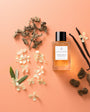Flacon Divine Vanille d’Essential Parfums — parfum unisexe oriental-gourmand mêlant épices chaudes (cannelle, clou de girofle, poivre), un cœur riche de vanille absolue de Madagascar et encens, soutenu par un fond voluptueux de fève tonka, benjoin, patchouli et muscs.