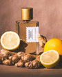 Flacon Ingenious Ginger de Goldfield & Banks — parfum floral-ambré unisexe mêlant fleur de gingembre rouge d’Australie, bergamote fraîche, mandarine jaillissante, cœur magnolia, jasmin et rose, sur un fond chaleureux de vanille, ambre, bois de santal, patchouli et musc.