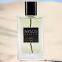 Parfums de niche.Flacon Le Oud de Nysos Parfums, parfum intense au bois de oud, safran, rose, encens et ambres — contraste oriental puissant