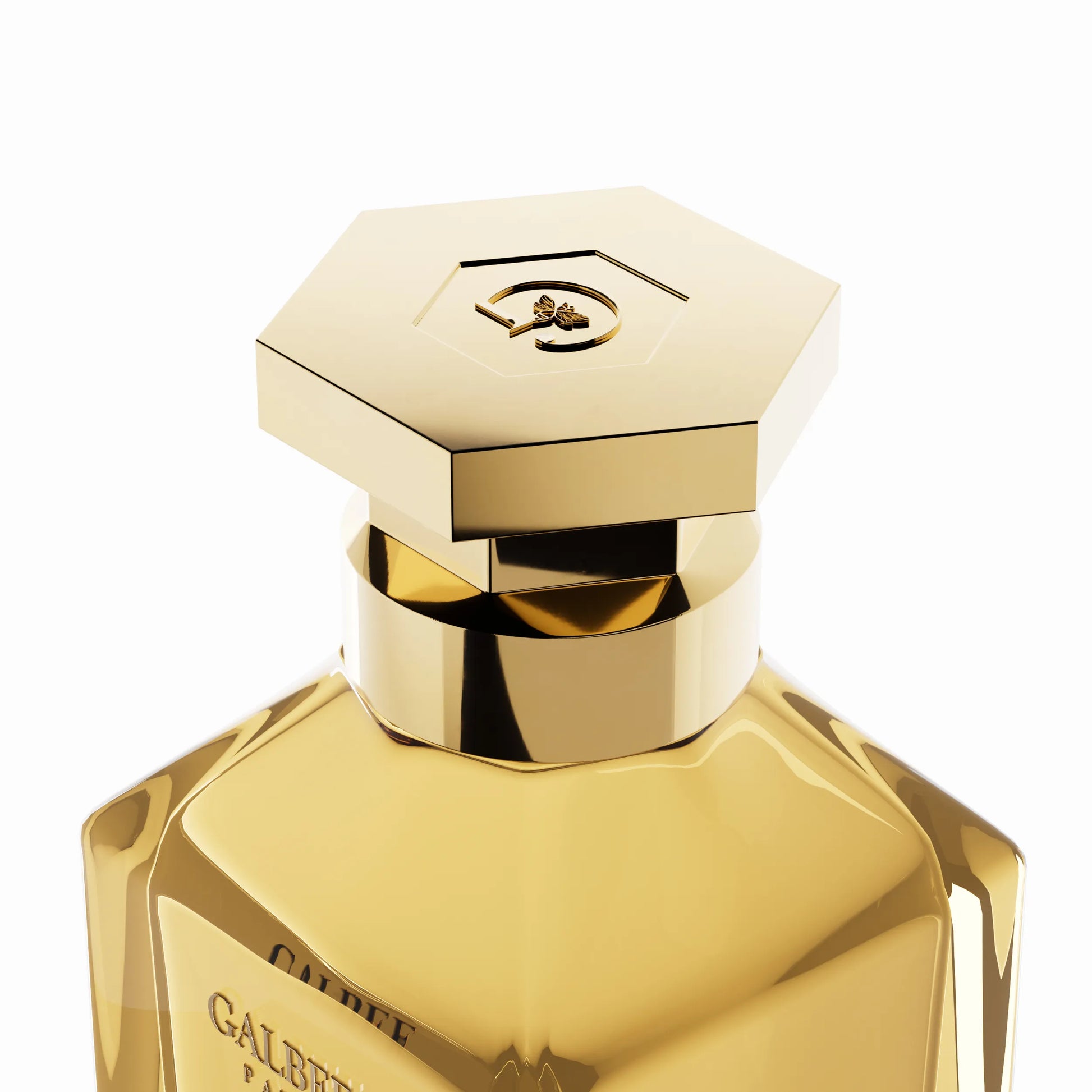 Parfum Note of Galb de GALBEE Paris – flacon élégant en verre transparent avec bouchon raffiné, fragrance lumineuse et raffinée aux notes florales et musquées
