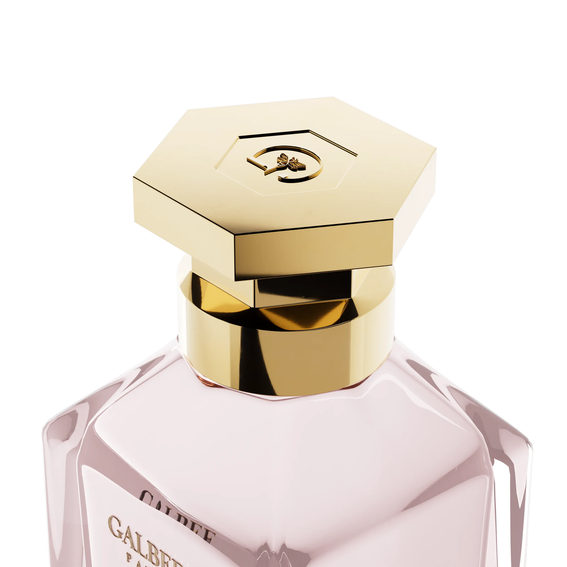 Parfum Oh My Galb de GALBEE Paris – flacon raffiné en verre transparent avec bouchon élégant, fragrance audacieuse et moderne aux notes florales et boisées
