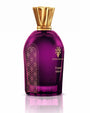 Parfum Purple Island de la maison Les Princes du Golfe – flacon raffiné en verre transparent avec bouchon élégant, fragrance exotique et envoûtante aux notes fruitées et florales
