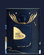 Flacon Silver Saffron Extrait de Une Nuit Nomade — parfum unisexe oriental-épicé très raffiné, s’ouvrant sur une explosion fruitée de framboise et litchi, coulée vers un cœur intense de safran et d’iris relevé d’une touche cuirée, et se posant sur un fond fumé de papyrus et myrrhe pour un sillage audacieux et profond.