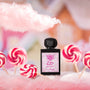 Flacon du parfum de niche Sugar Kisses de Lorenzo Pazzaglia, extrait gourmand et sucré.